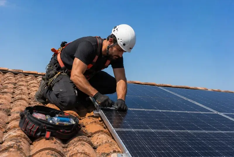 Maintenance et monitoring de panneaux solaires à Villes-sur-Auzon
